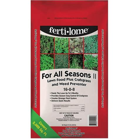 Vpg Fertilome All Seasons Ii Lawn Fertilizer W Crabgrass And Weed Preventer 20