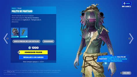 Nueva Skin Palito De Pantano Nueva Tienda Fortnite Hoy De Octubre