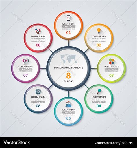 Infographic Circle Diagram Template With Options