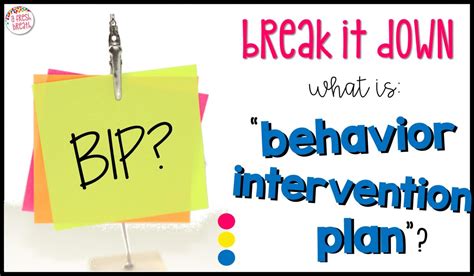 Break it Down: What is Behavior Intervention Plan? - A Fresh Breath on ...