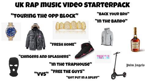 Uk Rap Music Video Starterpack Rstarterpacks Starter Packs Know