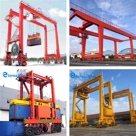 Port Using Ton Ton Mobile Rtg Rubber Tyre Container Lifting Gantry