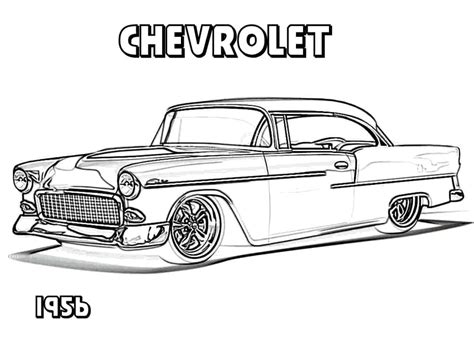 Coloriage Voiture Chevrolet T L Charger Et Imprimer Gratuit Sur