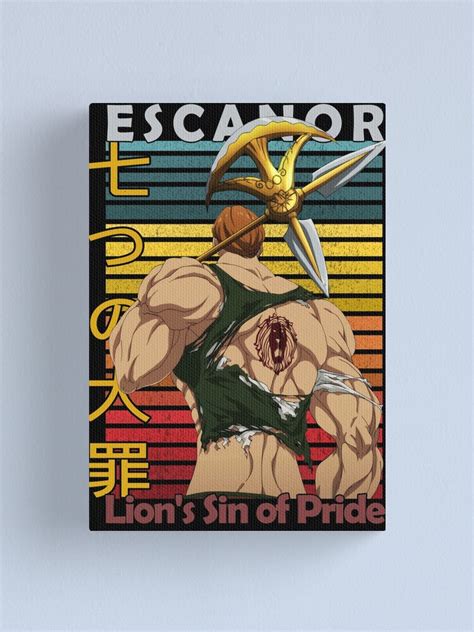 Escanor Lion Sin Of Pride The Seven Deadly Sins Nanatsu No Taizai Anime Manga Retro Design