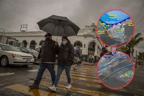 Frente Frío 10 y 11 traerán lluvias y bajas temperaturas a las en estas