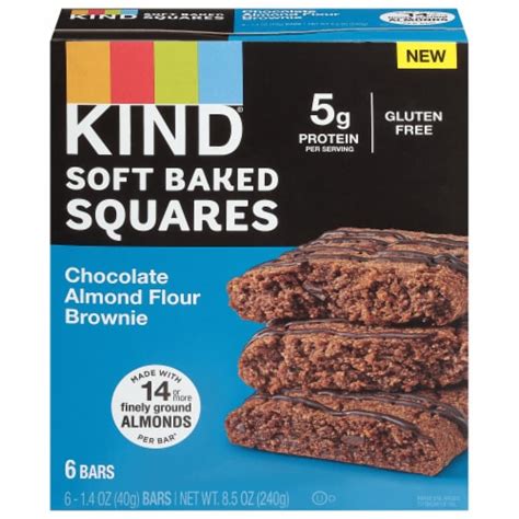 KIND Soft Baked Squares Chocolate Brownie Bars, 6 ct - Kroger