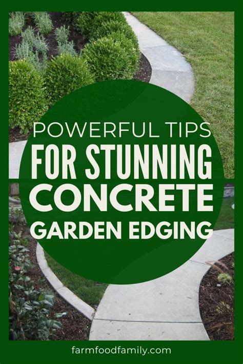 How to Make Concrete Garden Edging - FarmFoodFamily