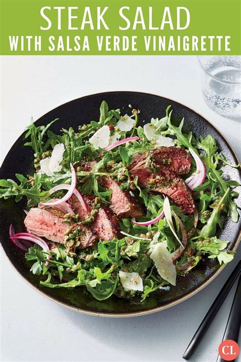 Steak Salad With Salsa Verde Vinaigreette Main Dish Salads Cooking