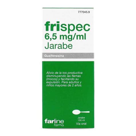 Frispec 65 Mg Ml Jarabe 1 Frasco De 150 Ml Farmasky