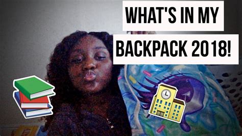 Whats In My Backpack 2018 Exclusive Ezzy Tv Youtube