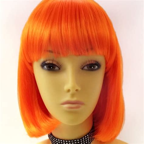 Orange Wig Etsy