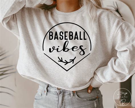 Baseball Vibes Svg Baseball Mom Svg Baseball Shirt Svg Etsy