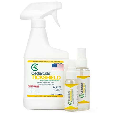 Cedarcide Tickshield W Lemongrass Kit Small Deep Woods Cedar Oil Tick And Mosquito