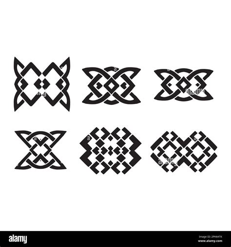 Celtic Knot Set Collection Of Celtic Knots Vector Illustration Stock Vector Image And Art Alamy