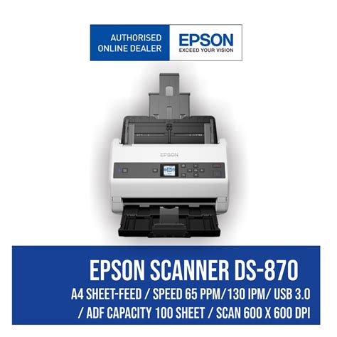 Jual Epson Workforce Ds A Duplex Sheet Fed Document Scanner