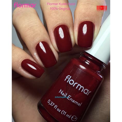 Jual 406 DARK RED NAIL POLISH FLORMAR NEW FORMULA MAXI BRUSH ORIGINAL