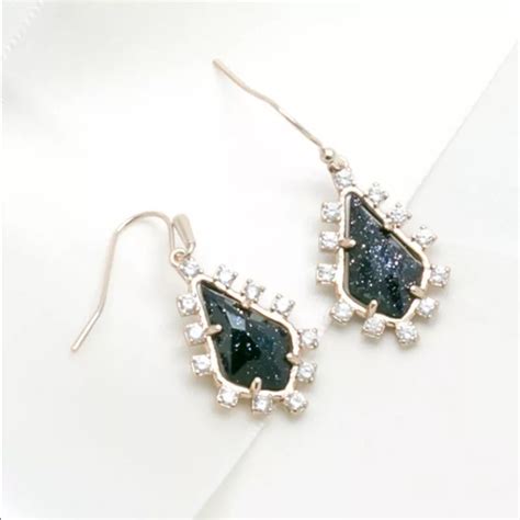 Kendra Scott Jewelry Kendra Scott Juniper Black Dark Blue Earrings