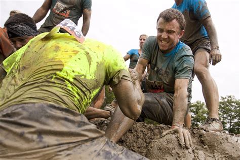 Thousands Trudge Through Mud Covered Obstacle Course In Westbrook