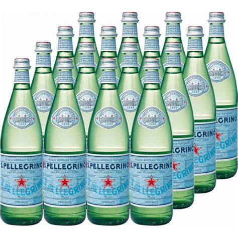 Acqua S Pellegrino 75 Cl X 16 Bt Frizzante In Vetro A Rendere Con Tappo