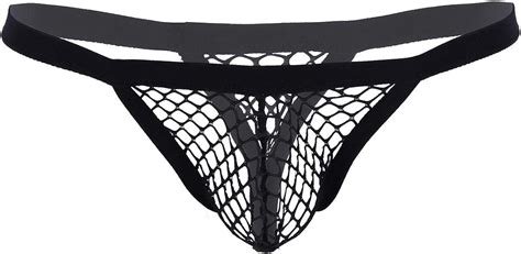 Doomiva Herren Mesh String Bikini Slip Sexy Transparent G String