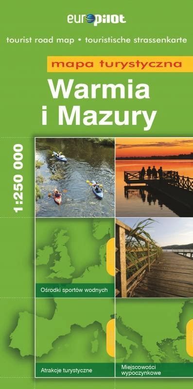 Warmia i Mazury mapa turystyczna skala 1 250 000 7 93 zł Allegro pl