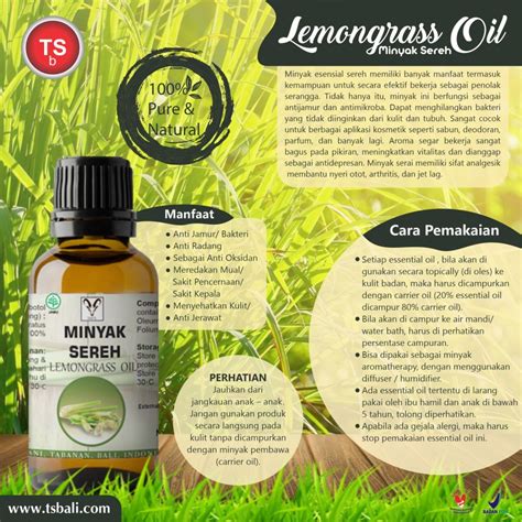 Minyak Sereh Lemongrass TSBali 20ml PT Tamba Sanjiwani