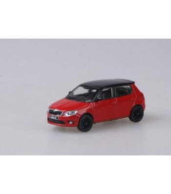 Skoda Fabia Ii Rs Facelift Red Corrida Uni With Black Roof Black