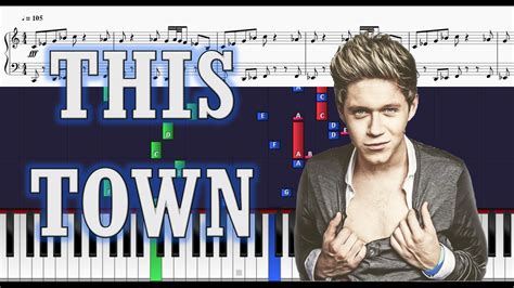 Niall Horan This Town Piano Tutorial W Sheets YouTube