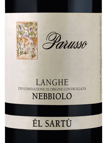 Parusso Ël Sartù Langhe Nebbiolo Vivino 日本