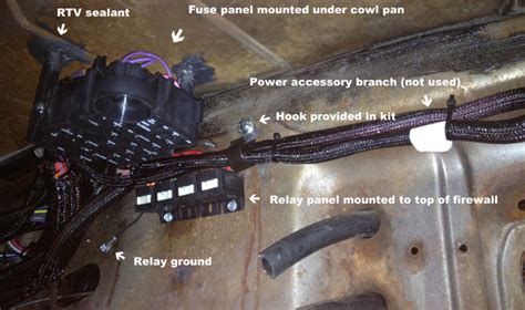 Mustang American Autowire Wiring Harness 1965 1966 Installation Instructions