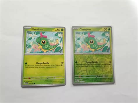 CARTES POKÉMON REVERSE Commune Chenipan 010 165 MEW 151 FR NEUF EUR 1