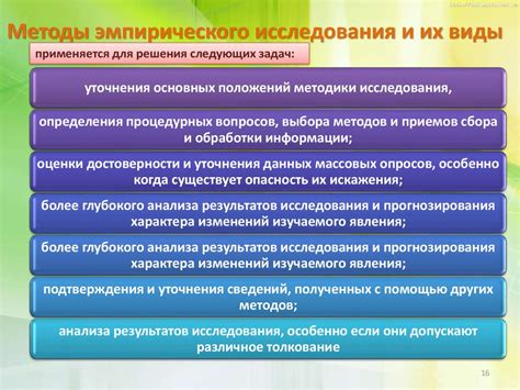 Эмпирические методы научного исследования и их виды - online presentation