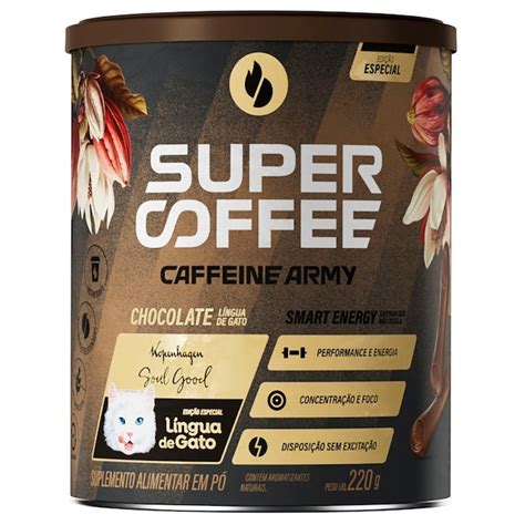 Supercoffee É Pré Treino - Pré Treino SuperCoffee Chocolate Língua de Gato - 220g | Centauro