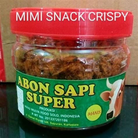 Jual Abon Sapi Super Abon Manis Abon Pedas Kemasan Toples