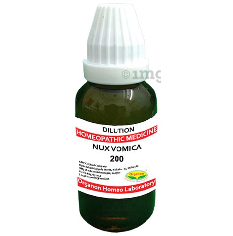 Organon Nux Vomica Dilution 200 Buy Bottle Of 100 Ml Dilution At Best