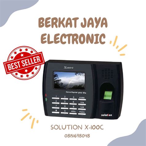 Jual Mesin Absen Sidik Jari Solution X100C Shopee Indonesia