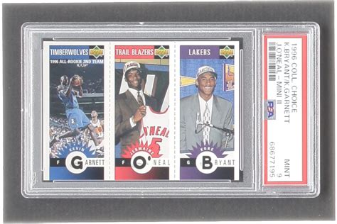 Kobe Bryant RC Jermaine O Neal RC Kevin Garnett 1996 97 Collector S