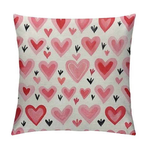 Nawypu Valentines Day Pillow Covers Valentines Decor Pillowcase Pink