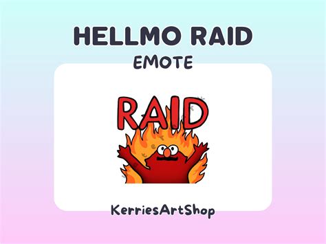 Animated Elmo Meme Emote Fire Elmo Raid Emote Hellmo Emote Funny Raid