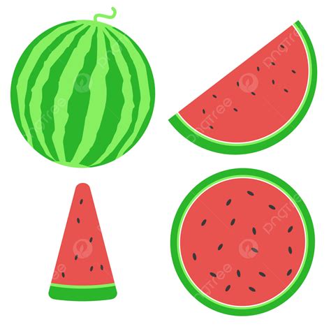 Watermelon Fruit Vector Png Slice Slice Of Watermelon Watermelon Png