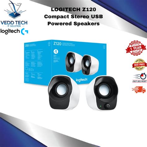 Logitech Z Compact Stereo Usb Powered Speakers Lazada