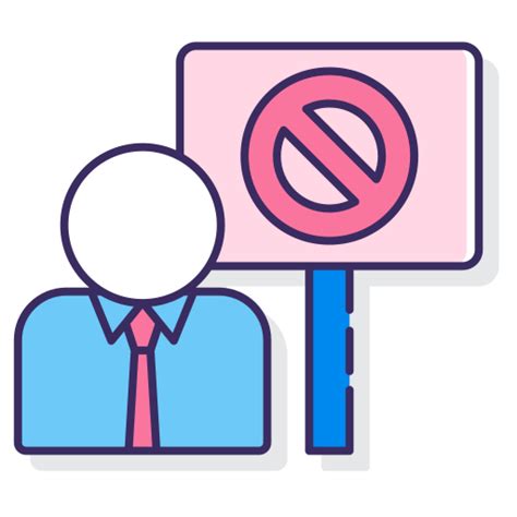 Labor Strike Flaticons Lineal Color Icon