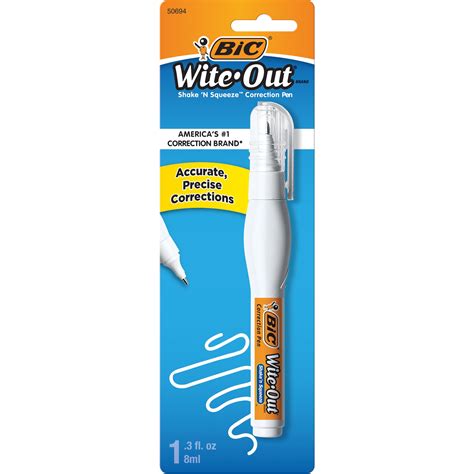 Bic Wite Out Brand Exact Liner Correction Tape Dry Office School