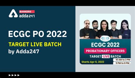 Ecgc Po Target Live Batch By Adda