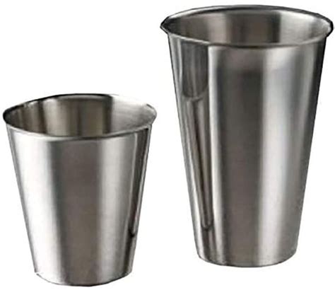 Dropship Pack Of 12 Stainless Steel Graduated Beakers 32 Oz Measuring