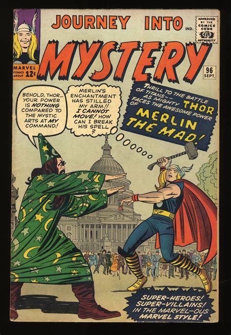 Journey Into Mystery Fn Thor Merlin The Mad Steve Ditko