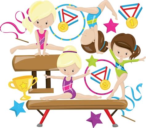Premium Vector Artistic Gymnastics