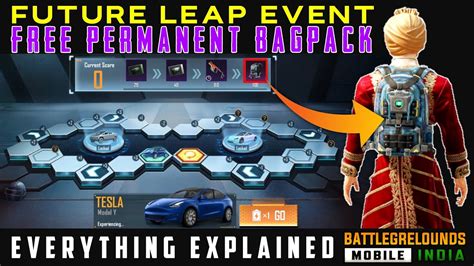 Free Permanent Bagpack New Event In Bgmi Future Leap Event Youtube