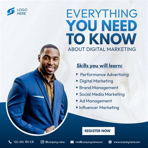 Digital Marketing Course Template Postermywall