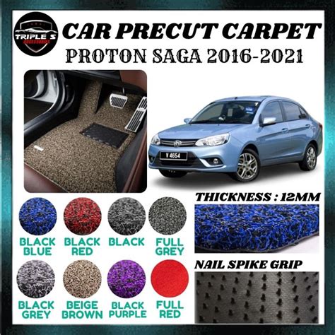 Proton Saga VVT 2016 2023 Precut Car Carpet Karpet Kereta Siap Potong